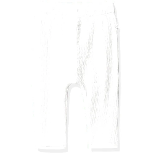 HonestBaby Matelasse Harem Pants Cozy Roomy Fit Pull on Bottoms 100% Organic Cotton for Infant Baby Boys, Girls, Unisex