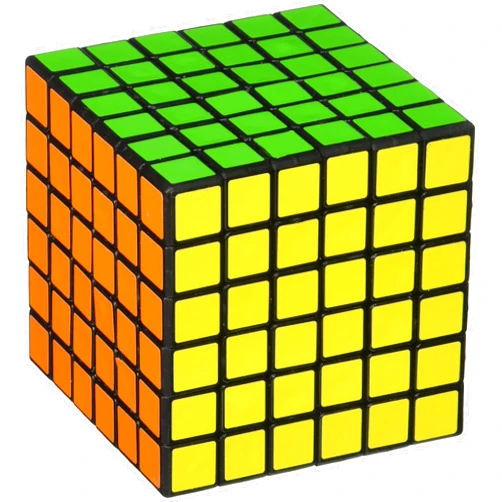 V-Cube 6 Black Flat Multicolor Cube Puzzle