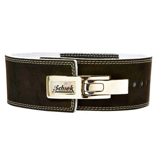 Schiek Sports 7010 Lever Competition Power Weight Lifting Belt - Suede Leather Lifting Belts with Steel Lever Metal Buckle