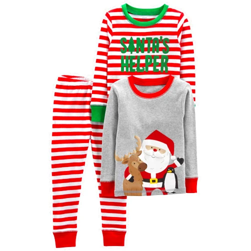 Simple Joys by Carter's Baby 3-Piece Snug-fit Cotton Holiday Pajama Set