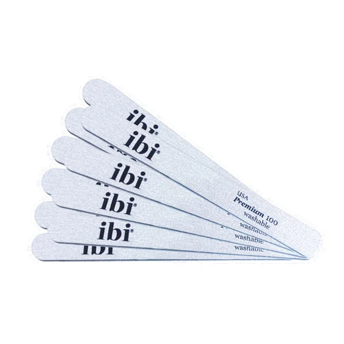IBI Premium Zebra Cushion File |Grit 100/100 | Washable and Disinfectable (10PCS)
