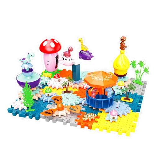 Gusweet STEM Toys for Kids,Building Educational Construction Toys,DIY Building Blocks with 101PCS Gears Music & Light,Dinosaur Toy Building Sets for Kids Boys Girls Ages 4 5 6 7 8 9 10 11 12+ Years Old