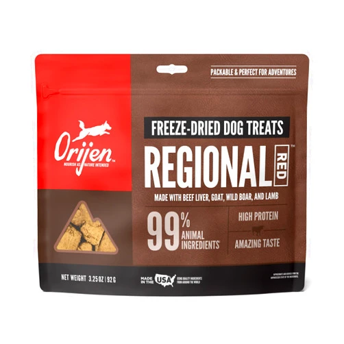 ORIJEN Freeze Dried Beef Recipe Dog Treats, WholePrey Ingredients, 3.25oz