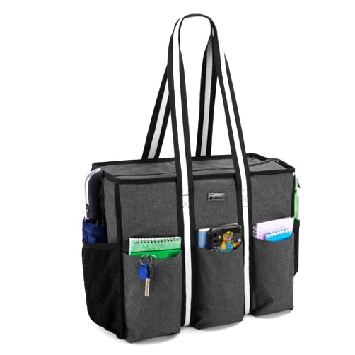 Trunab Utility Tote Bag for Teacher Nurse Bag and Tote for Work for Women with 15.6” Laptop Sleeve, Multiple Pockets