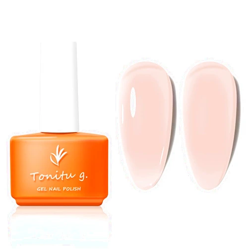 TONITU G · 7ml 30 Colors Jelly Gel Nail Polish 1 pcs, Nude Sheer Pink Milky Transparent Gel Nail Art, UV/LED Soak Off for Salon Manicure and Nail Art DIY at Home, for Gift (SC026)