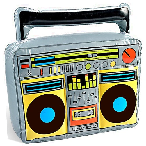 Fun Express - Inflatable Boom Box - Toys - Inflates - Inflatable Decor - 1 Piece