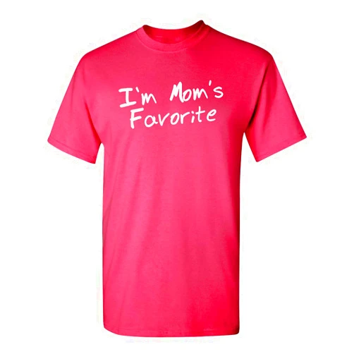 Feelin Good Tees I'm Mom's Favorite Christmas Children Sibling Rivalry Funny T Shirt
