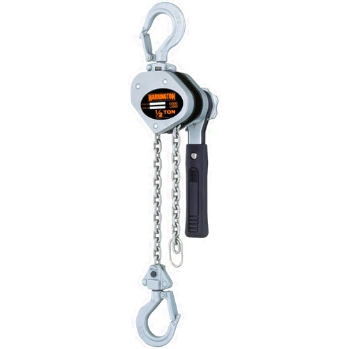 Harrington LX Lever Hoist, Hook Mount, 1/2 Ton Capacity, 10' Lift, 9.7