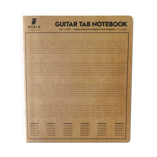 KOALA TOOLS | Guitar Tablature - Guitar Tab Notebook (1 Book) | 8.5