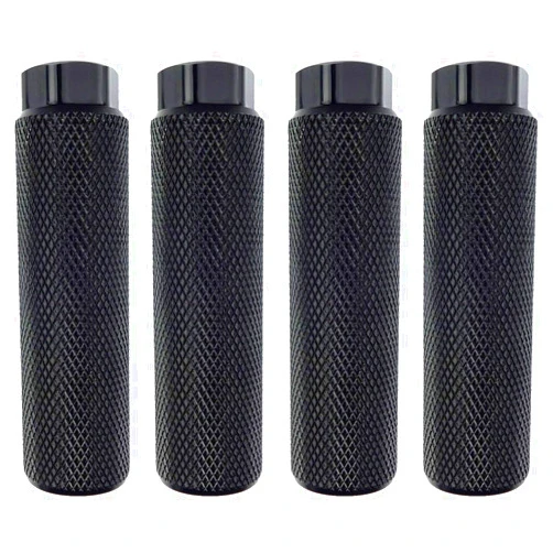 Zelerdo 2 Pairs Aluminum Alloy Bike Pegs for Mountain Bike Cycling Rear Stunt Pegs Fit 3/8 inch Axles
