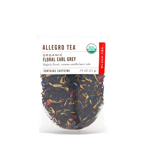 Allegro Tea, Organic Floral Earl Grey, Loose Leaf Tea, 0.75 oz