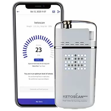 KETOSCAN V2 KETOSCAN Mini Breath Ketone Meter, Diet & Fitness Tracker | Monitor Your Fat Metabolism, Level of Ketosis on Low carb, Ketogenic or Any Nutrition & Fitness Program