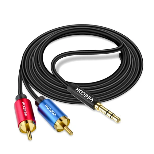 VEECOH 3.5mm to RCA Cable 10FT/3 Meters