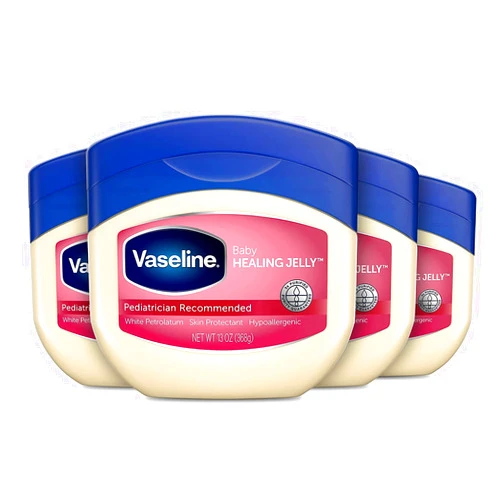 Vaseline Petroleum Jelly Baby Skincare Protective & Pure 4 Count Treats Dry Skin And Prevents Chaffed Skin From Diaper Rash Hypoallergenic And Gentle On Skin 13oz
