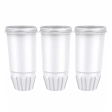 Crystala Filters ZR-017 Replacement Water Filters, Compatible with ZeroWater Pitchers and Dispensers, Pack of 3