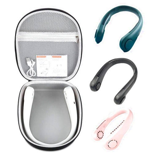 Maitexi Case Compatible with PenKou/for JISULIFE/for FrSara/for CIVPOWER/for ASNUG/for DGLK Portable Neck Fan .Portable Fan Case.USB Rechargeable Personal Fan Storage Box(Box Only)