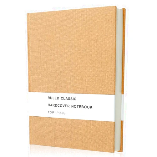 TOP-Pindu A5 Hardback Notebook Journal, Thick Classic Notebook, Hardcover Executive Notebooks, Plain Basics Journal, 296pp, 80gsm, 8.4 x 5.7 inch (Kraft)