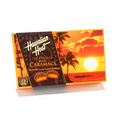 Hawaiian Host Macadamia Nuts Maui Caramacs 12 oz. Box