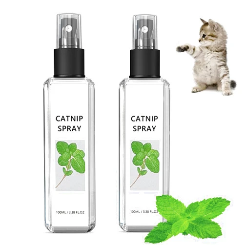 Fanxbox 2PCS Catnip Spray, Catnip Mist Spray, Joycat Spray, Herbal Cat Joy Spray, Catnip Spray for Indoor Cats