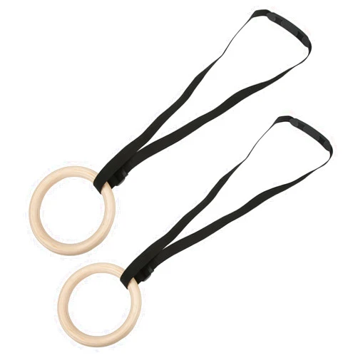 UNUBIFK 1 Pair 330lbs Capacity Pull Up Exercise Rings Gymnastics Rings with Adjustable Buckle Straps/1623