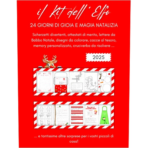 Dream Land Il Kit dell'Elfo - 24 giorni di gioia e magia natalizia: Scherzetti, attestati, lettere, disegni da colorare, cacce al tesoro, cruciverba da ... per i vostri bambini (Italian Edition)