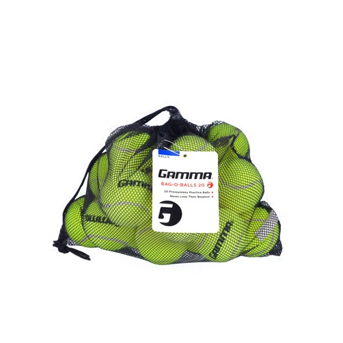 GAMMA Sports Tennis Ball Bags, 10 & 20 Pack Sizes, Yellow Pressureless Balls, Tennis Lessons & Practice, Longer Durability & More Bounce, Ball Machine, Dog/Pet Ball, Tennis Training, Coaching