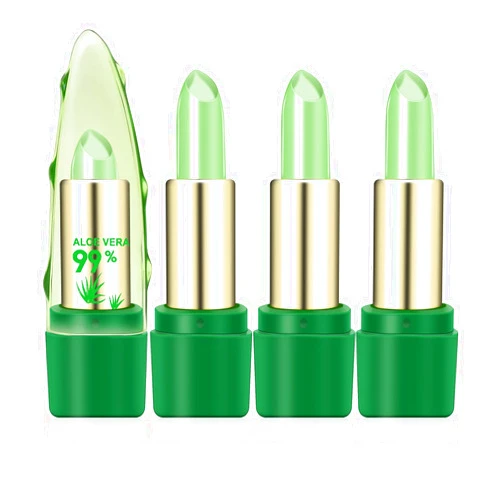 Ownest 3 Pcs Aloe Vera Lipstick, Magic Temperature Color Change Lipstick Lip Blam Moisturizing Long Lasting Lip Makeup, update packing Beauty