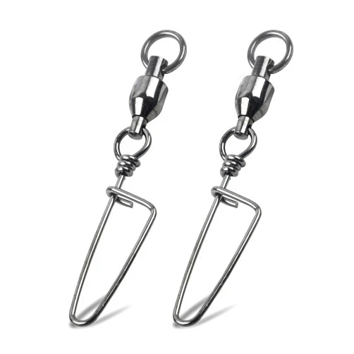 Shaddock Fishing Ball Bearing Snap Swivels, Fishing Tackle Fishing Line Connector Corrosion Resistance Barrel Swivel for Saltwater Freshwater Fishing 26Lb - 503Lb