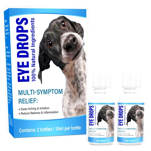 Atrilly Dog Eye Drops, Pet Eye Drops for Dogs and Cats to Relieve Dry Eyes, Red Eyes and Itchy Eyes, Long Lasting Hydration, Gentle for Pets