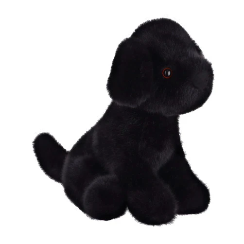 Apricot Lamb Toys Plush Black Docile Labrador Puppy Dog Stuffed Animal Soft Cuddly Perfect for Kids 7.5 Inches