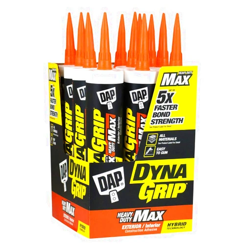 DAP DynaGrip 10070798275116 9 Oz Heavy Duty Max, White, 12 Pack