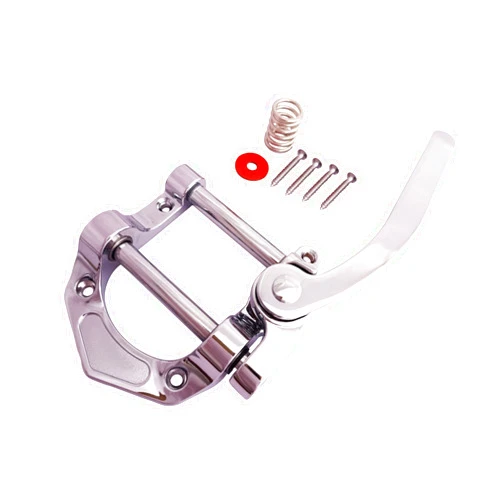 Sdwu&tong sdwutong Silver jazz guitar tremolo Vibrato Bridge Tailpiece Archtop Big Rocking Rod Pulling String Board for Arch Top Jazz Les Paul Guitar