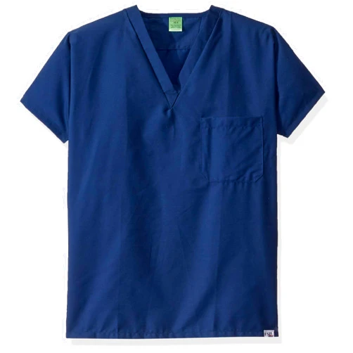 Fashion Seal Healthcare Men's Unisex Navy Simplysft Fash Scrub Shirt