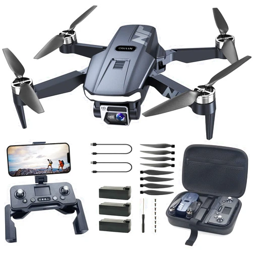 NAFYRE N11 PRO GPS Drone with Camera for Adults 4K UHD, 90 Min Long Flight Time, Long Control Range, Auto Return, Follow Me, Brushless Motor, 5G FPV RC Quadcopter for Beginners