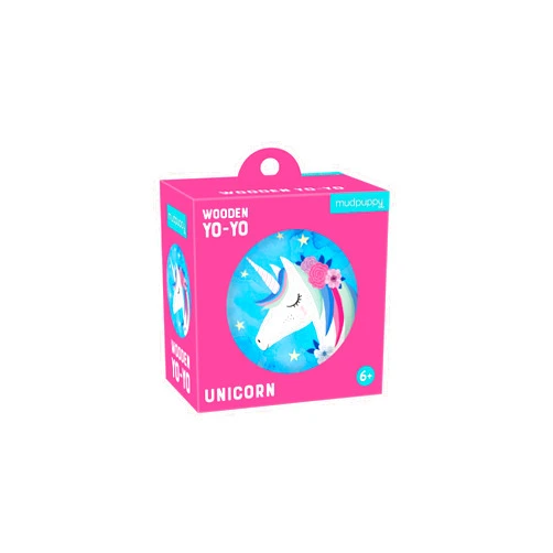 Mudpuppy Unicorn – Wooden Yo-Yo with Illustrations of Magical Unicorns for Children Ages 6 and Up