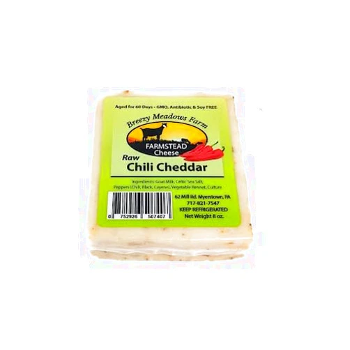 Generic Breezy Meadows Raw Chili Cheddar 8 oz, 1