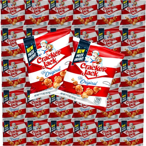 Bussin Boxes Bulk Cracker Jack Caramel Coated Popcorn and Peanuts, 50 Count / 1.25 oz. by Bussin Boxes