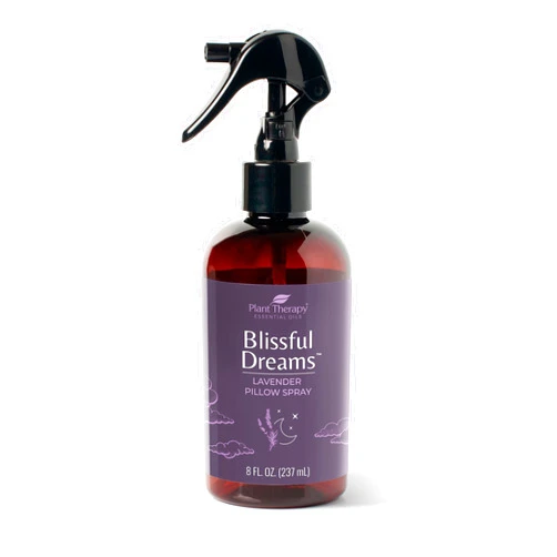 Plant Therapy Blissful Dreams Lavender Pillow and Linen Mist and Room Spray, for Relaxation & Sleep, Powered by Essential Oils Like Lavender & Roman Chamomile, Aromatherapy Sleep Spray, 8 oz