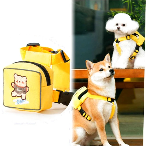 Yeduzyn Dog Bag and Leash Set - Dog Bag Harness for Small Dogs Medium Dogs- Adjustable in Harness for Dogs (Large 16-40 Ib)
