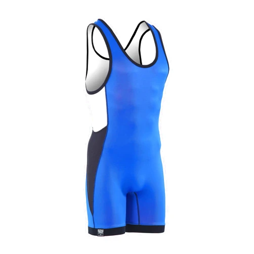 Matman U.S.A. The Mesh Reversible Wrestling Singlet Freestyle Greco Roman Folkstyle Men Boys Blue and Red