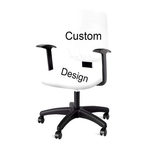 Tongluoye Customized Office Chair Covers 2 Piece Stretchable Computer Chair Seat Cover Personalized Universal Slipcover for Rotating Chair,Gaming Chair Protector Cover Custom Name Desk Accessories