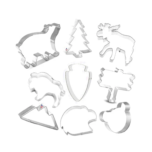 THE COOKIE CUTTER SHOP SINCE 1999 National Forest State Park Cookie Cutter 9 Piece Set from The Cookie Cutter Shop – Tin Plated Steel Cookie Cutters