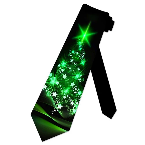 Three Rooker Christmas Ties Tree Mens Necktie Holiday Star Neckties