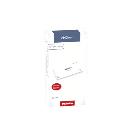 Miele AirClean Filters, for Everyday Freshness at Home, Pack of 3, White