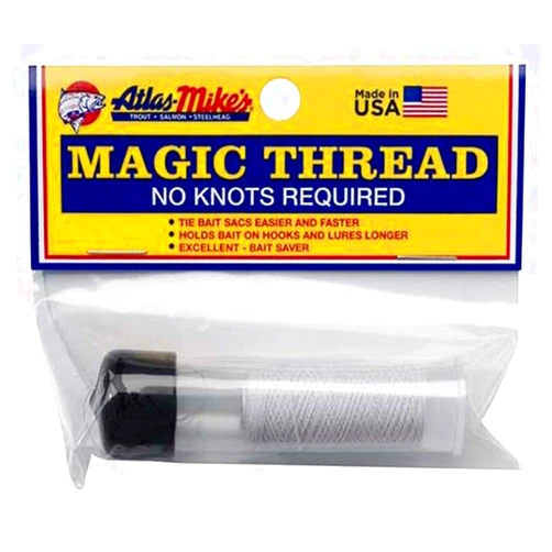 ATLAS MIKE'S Magic Thread with Dispenser - Professional Strength Fishing Line for Spawn Sacks - 1 Spool with Easy-Use Dispenser