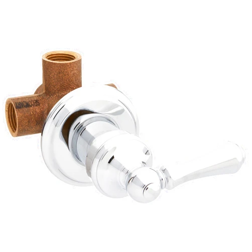 Pfister 015-38BC 4-Port Diverter Valve with Solid Metal Lever Handle, Polished Chrome