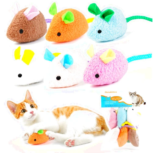 Dorakitten Catnip Toy - 6Pcs Cats Mouse Plush Cat Toys Realistic Cute Kitten Mice Filled Catnip for Cat Chew Toy1
