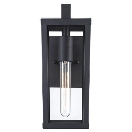 Trans Globe Imports 40750 BK Transitional One Light Wall Lantern from Oxford Collection in Black Finish,