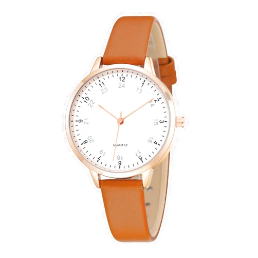 TWOPTION Women's Dainty Analog Leather Dress Watch for Small Wrists, Ladies Waterproof Watches for Women, Reloj para Mujer