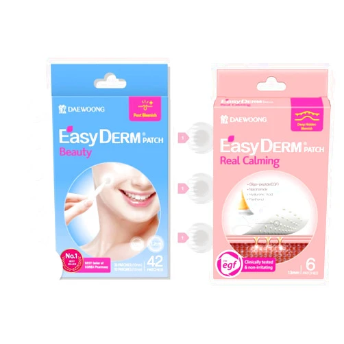 DWEasyDerm EasyDerm Beauty Patch(42 Counts) and Real Calming Micropoint(6ea) | Niacinamide, Hyaluronic Acid, Panthenol, EGF